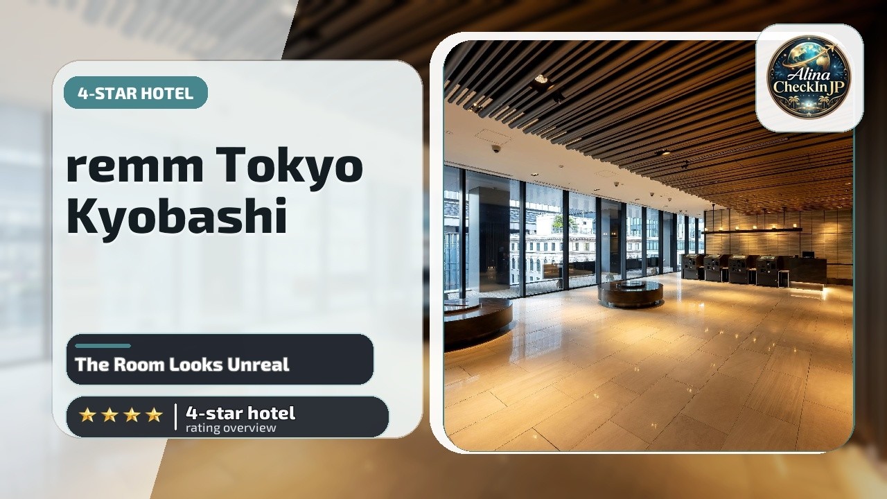 remm Tokyo Kyobashi - The Room Looks Unreal🏨