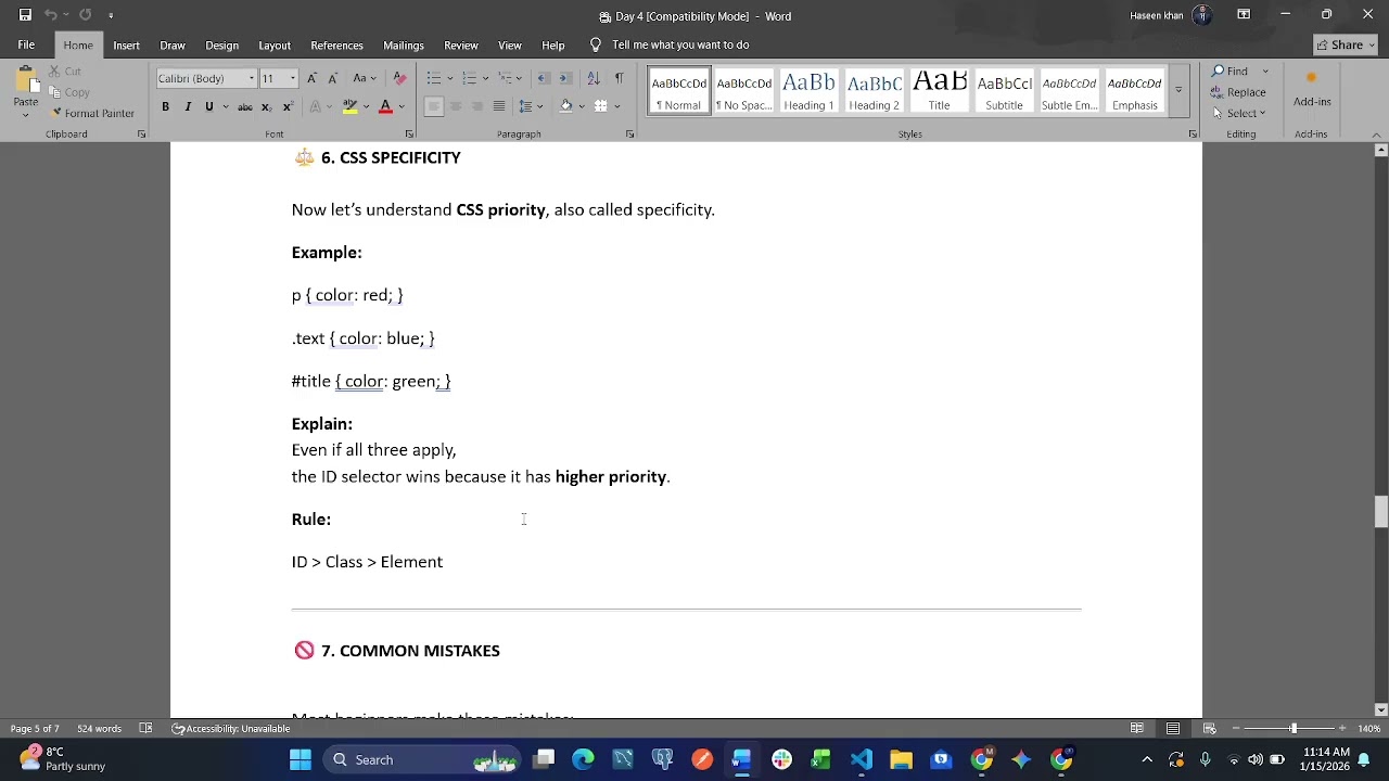 День 4: Объяснение селекторов CSS – Элемент, Класс и ID (для начинающих)