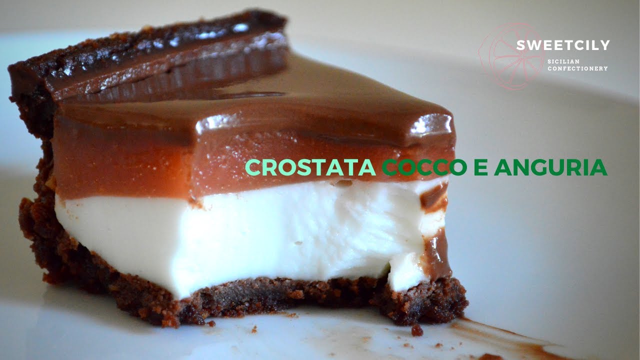 Crostata Cocco e Anguria - ricetta vegan | Sweetcily