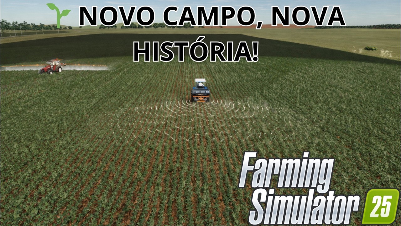 Plantamos toda área ate acabar a semente - Mapa BR - Jogando Multiplayer Do Zero