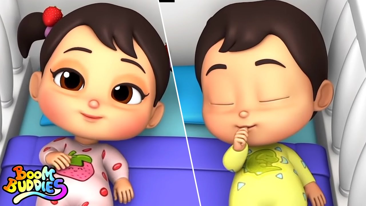 Rock a bye baby | Poemas para crianças | Desenho animado | Boom Buddies Português | Pré escola