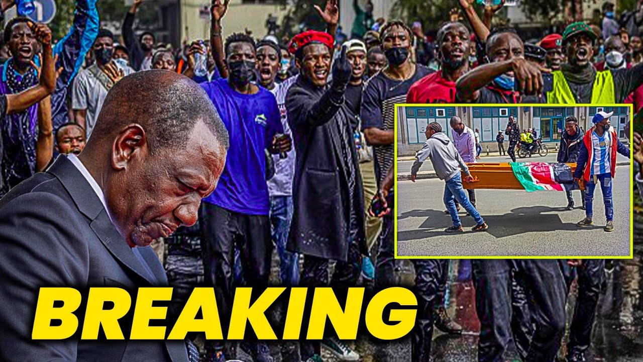 Chaos in Nairobi: Coffins Flood the Streets in Bold Message to President Ruto|Plug Tv Kenya