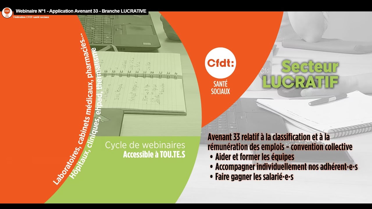 Application Avenant 33 - Branche LUCRATIVE - Webinaire N°1