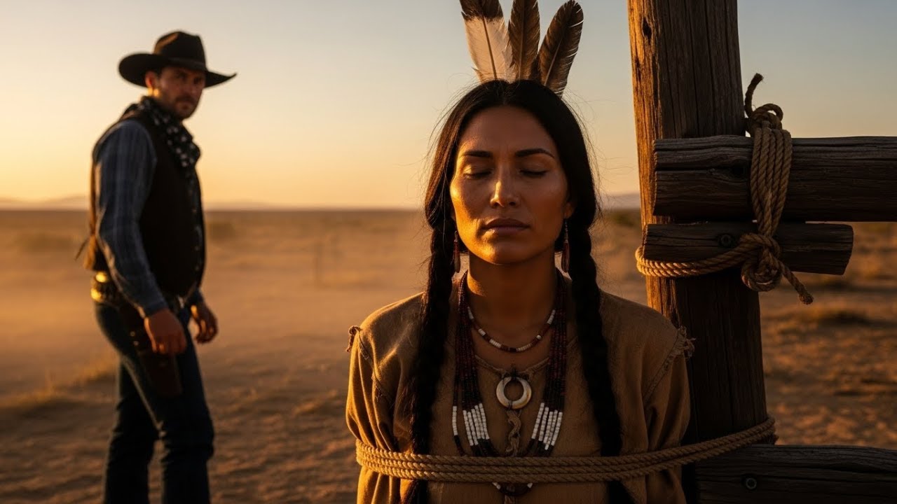 Do Whatever You Want, Cowboy,” Said the Apache Woman Tied to His Fence — Then Everything Changed