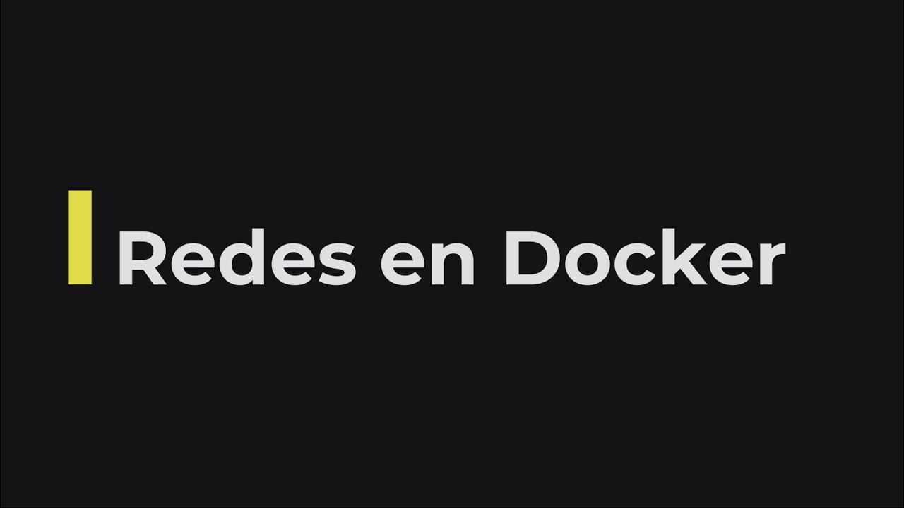 Redes en Docker