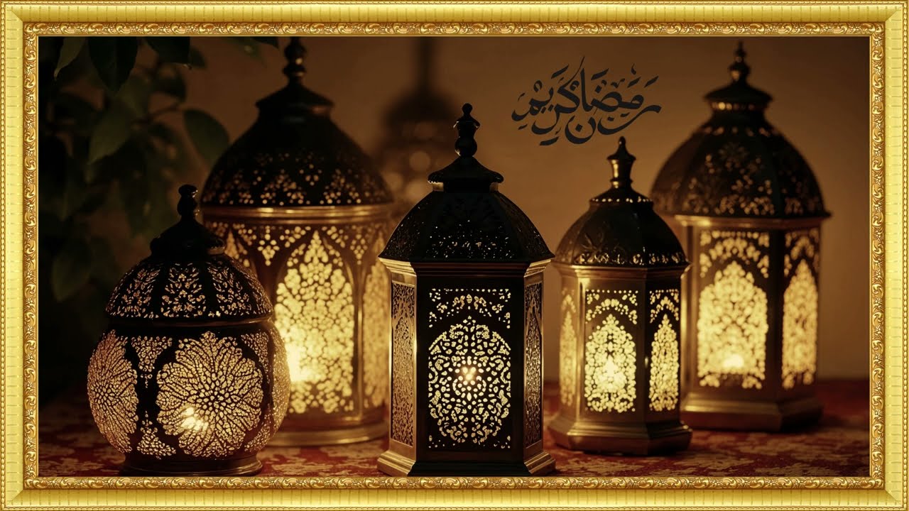 لوحات رمضانية 4K Framed TV Screensaver |  Ramadan concept 1 Ramadan Lantern  🌜🌘