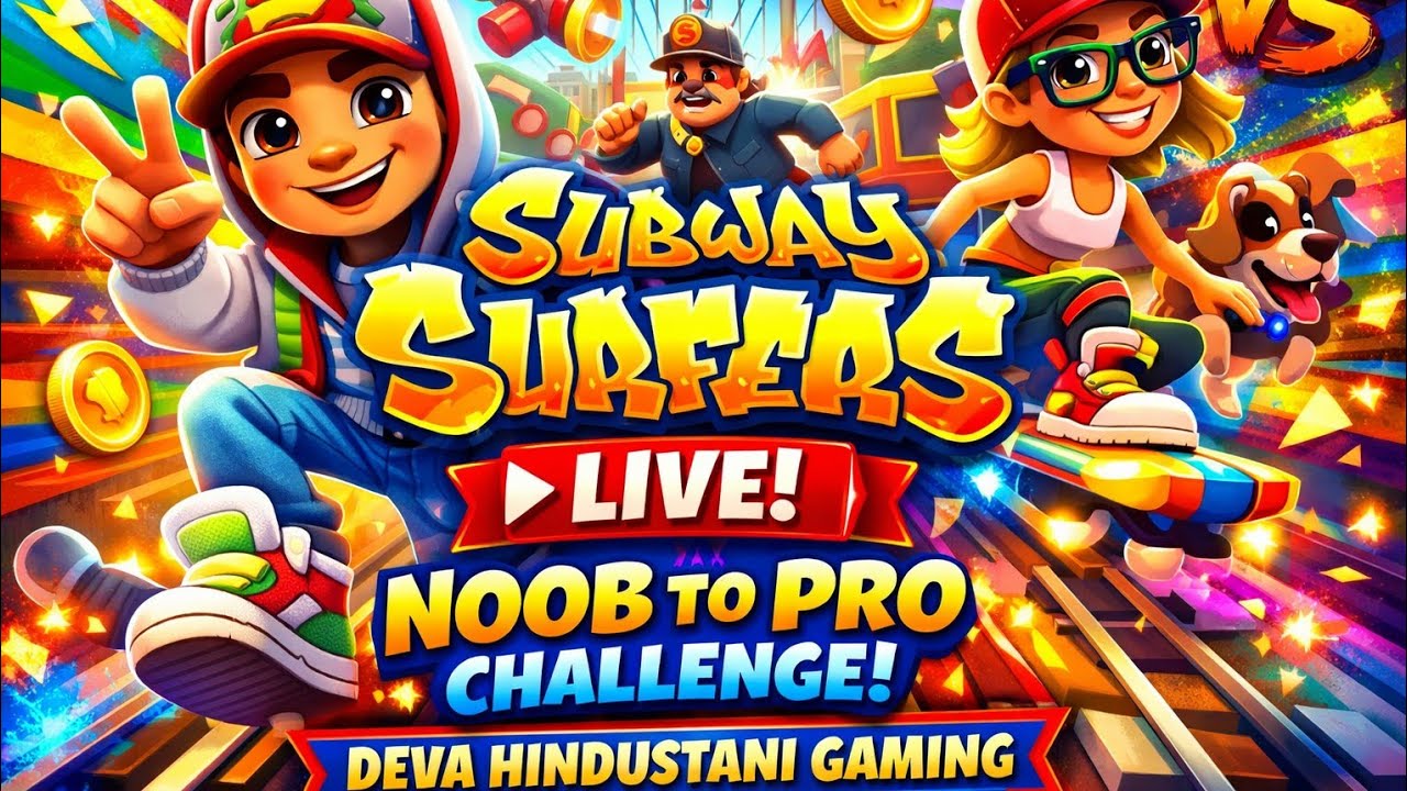 Subway Surfers Noob Se Pro Challenge 🔥 | High Score Gameplay | Deva Hindustani Gaming