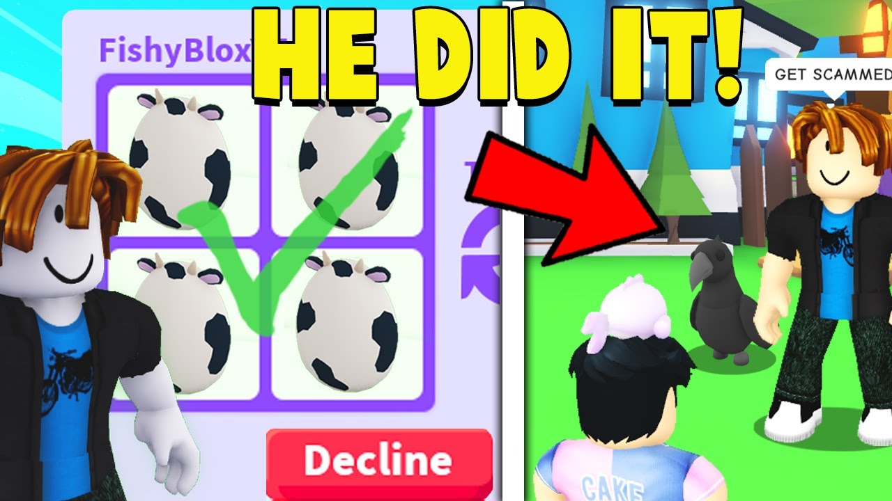 Trading NOOBS FARM EGGS, but they HATCH after! (Adopt Me)