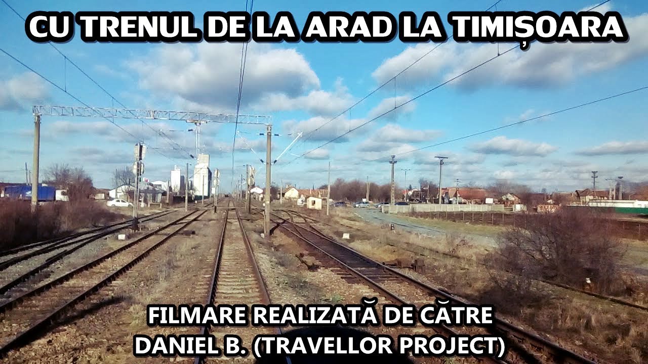 Cu trenul de la Arad la Timișoara | Rear view (From Arad to Timișoara by train)