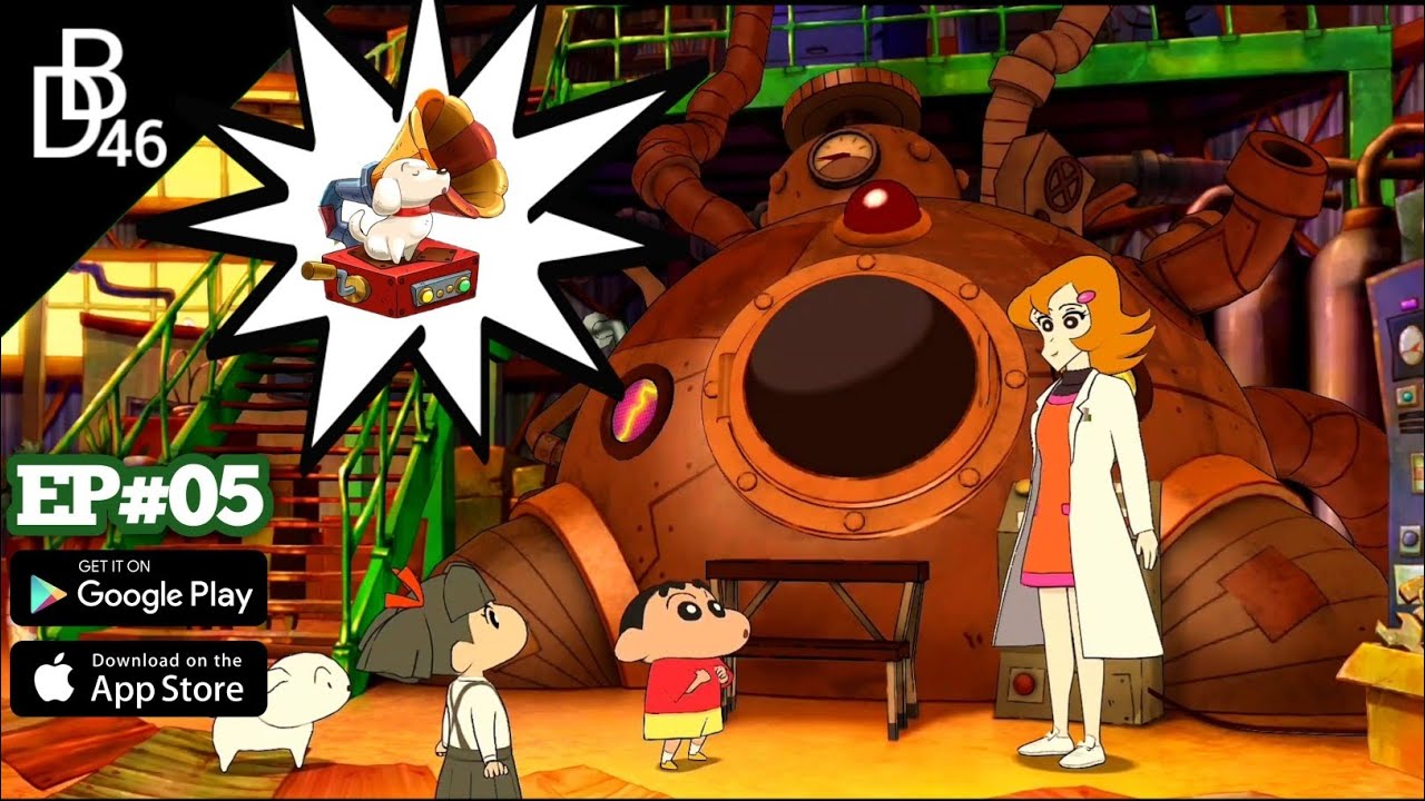 Shin chan: Shiro & Coal Town: Canine Caller  || Shin Chan invent with Yuri || EP#05