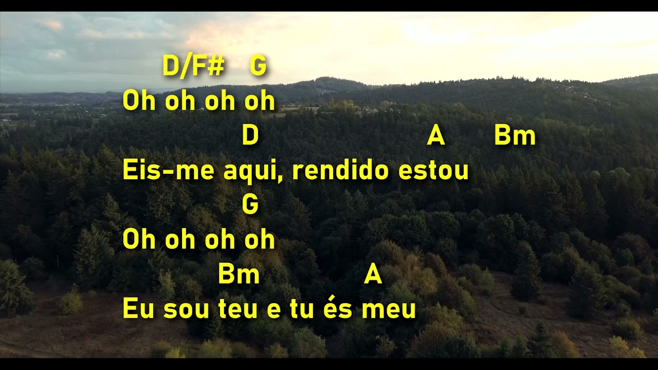 Rendido Estou (Aline Barros & Fernandinho) | Música com Letra e Cifra