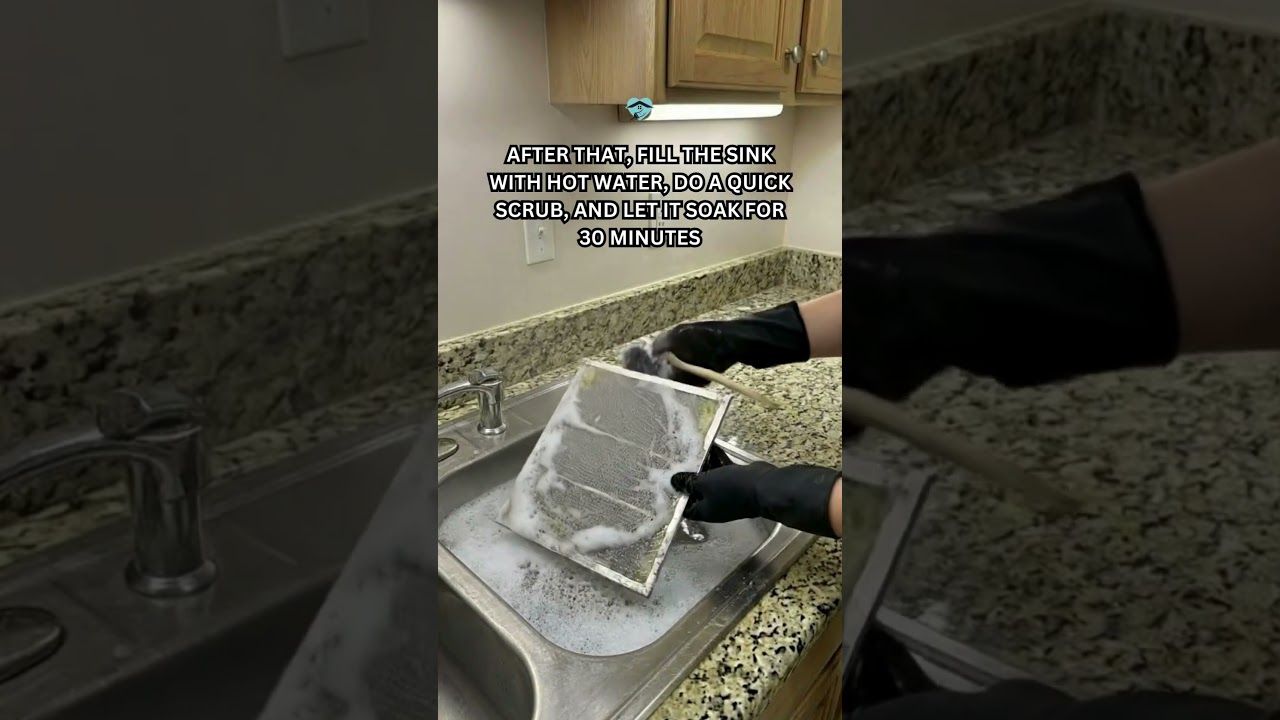 An Easy Way to Clean a Range Hood Filter
