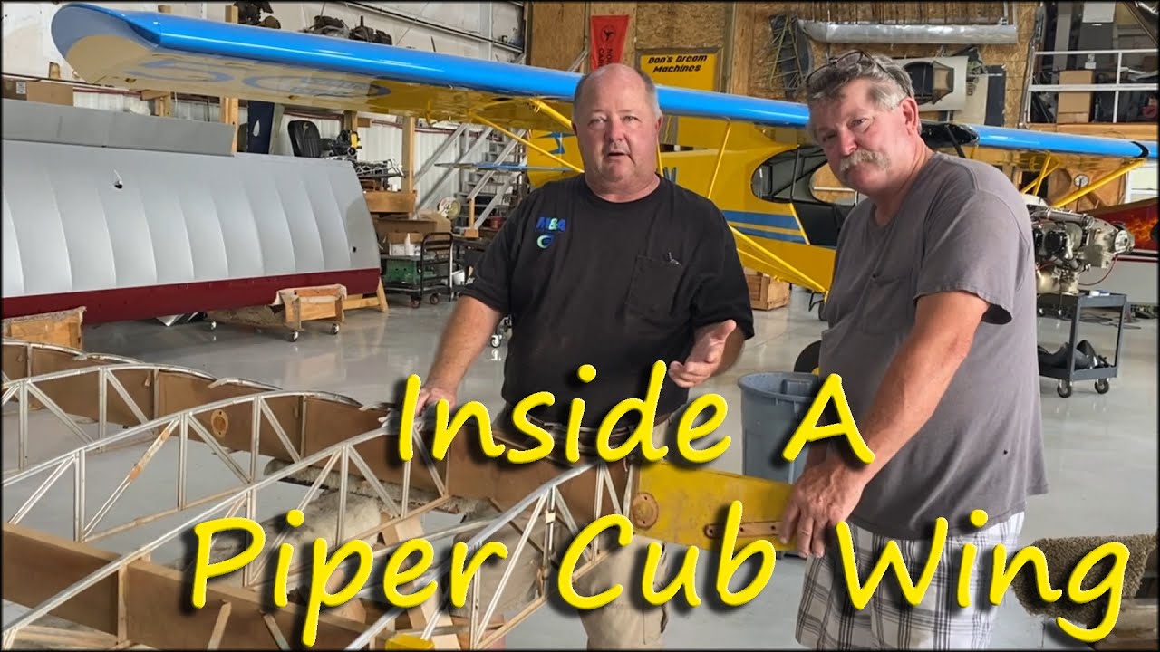Inside an original 1945 Piper J-3 Cub wing
