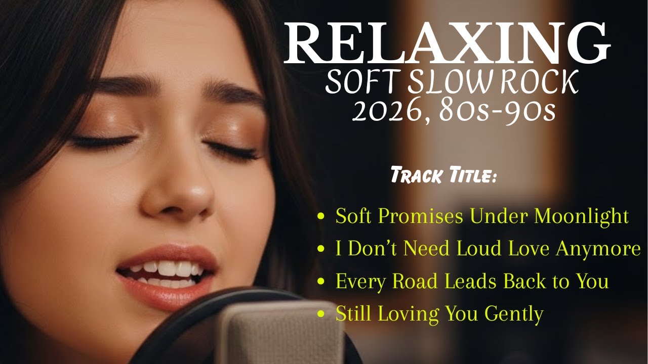 Calm & Romantic 80s–90s Vibes | Black Screen | Best Relaxing Soft Rock