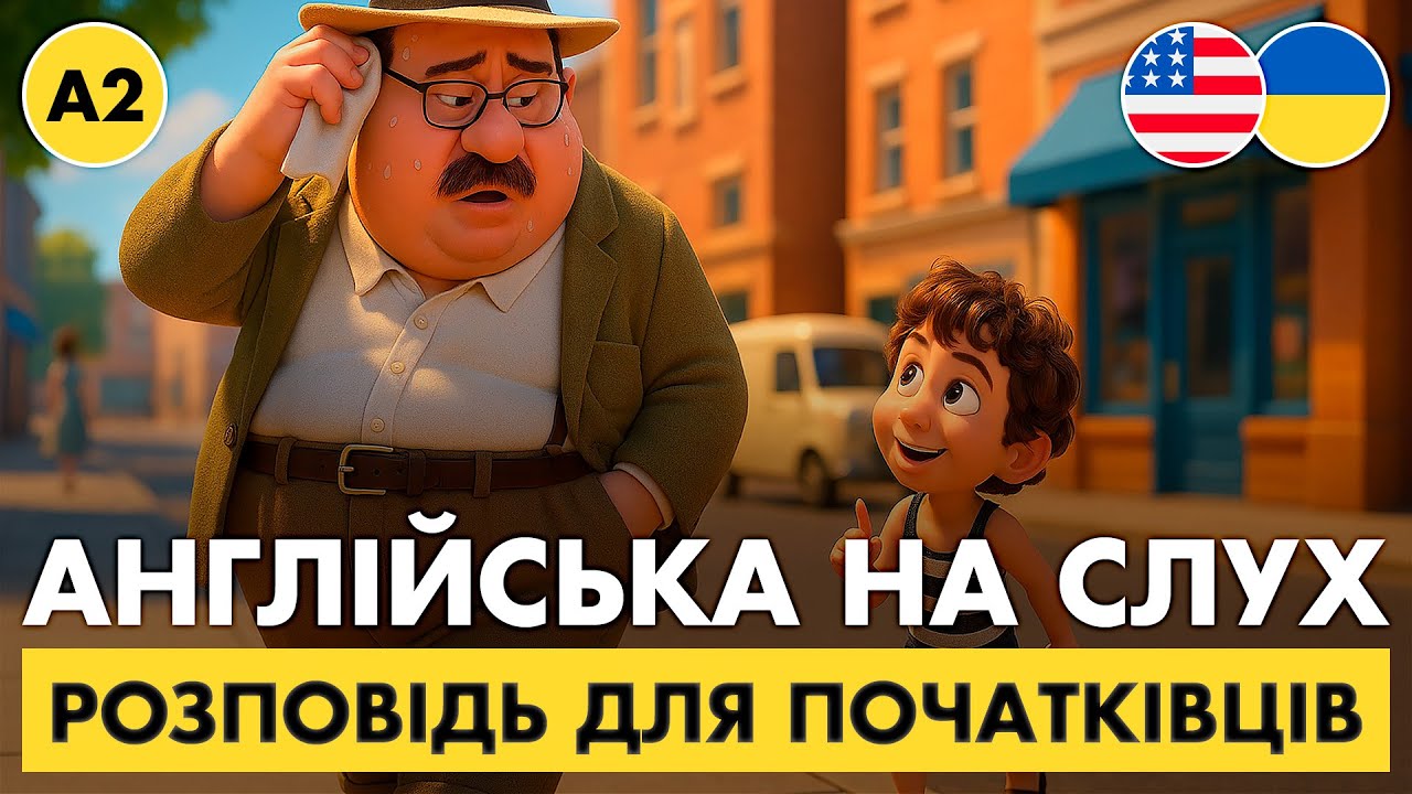 Почни РОЗУМІТИ англійську рівня А2 || Слухаємо просто розповідь || ☀️ Mr. Brown's Shadow (A2)