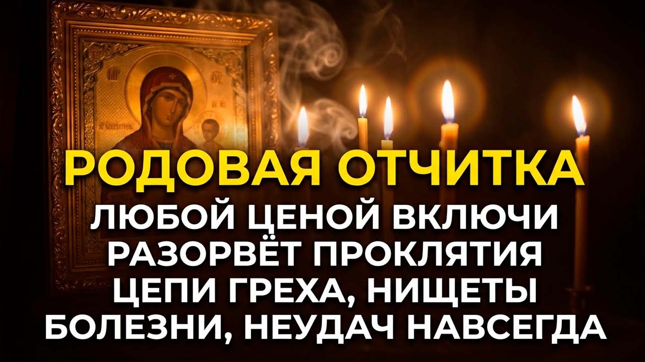 20 января ПОЛНАЯ ОТЧИТКА РАЗОРВЁТ 7 ПОКОЛЕНИЙ ПРОКЛЯТИЙ! От нищеты,болезней,алкоголизма,неудач,зла