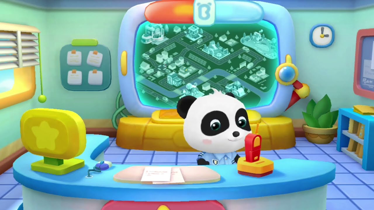 Little panda police 🚓 man /Helping for cop kiki  police 🚨 firefighters COOLCARTOON3d