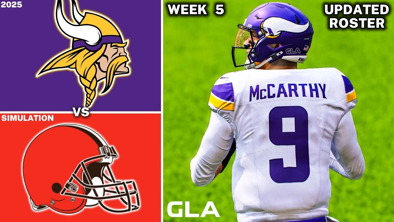 Vikings vs. Browns | Week 5 Simulation | 2025 - 2026 Updated Rosters | Madden 25 PS5