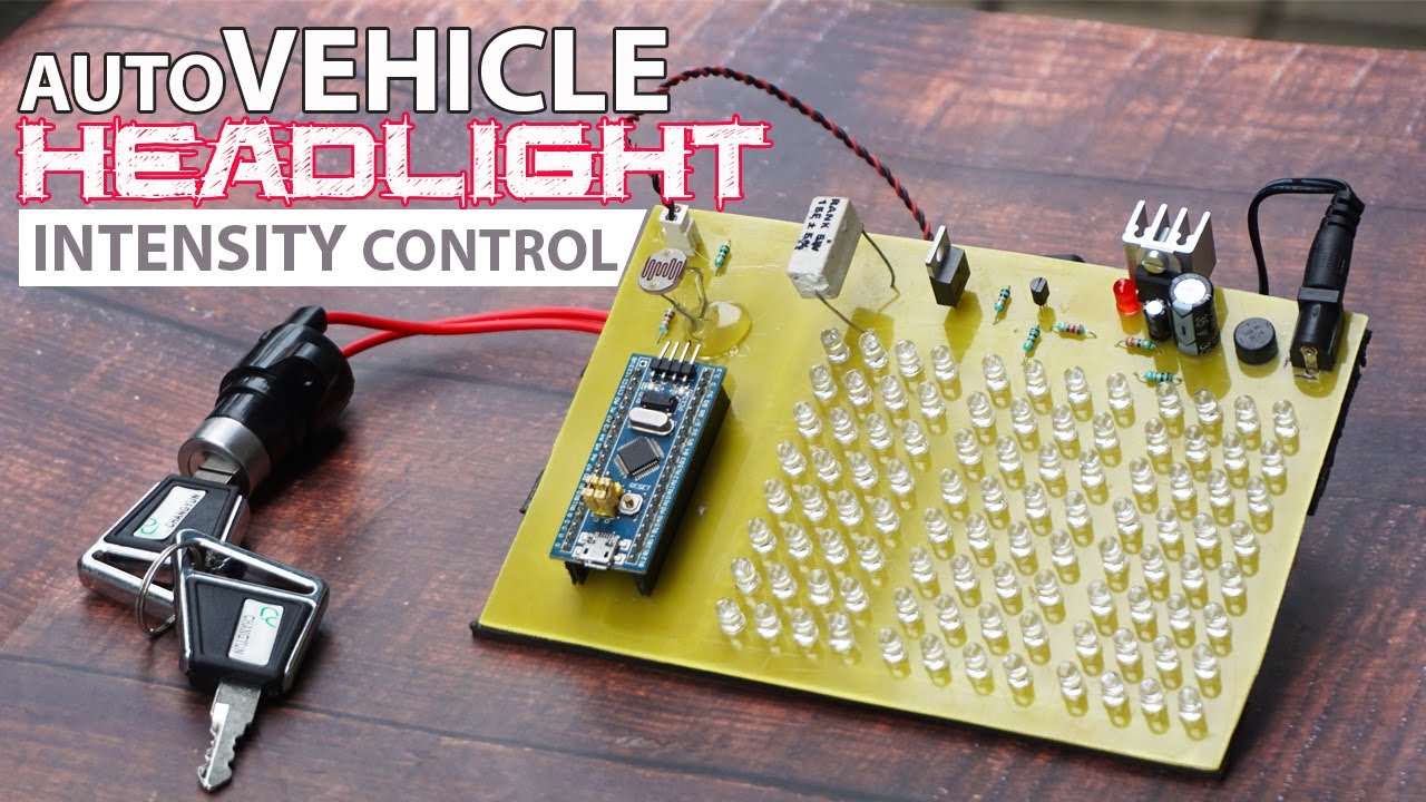 Smart Vehicle Headlight Auto Switching With Intensity Control Using STM32