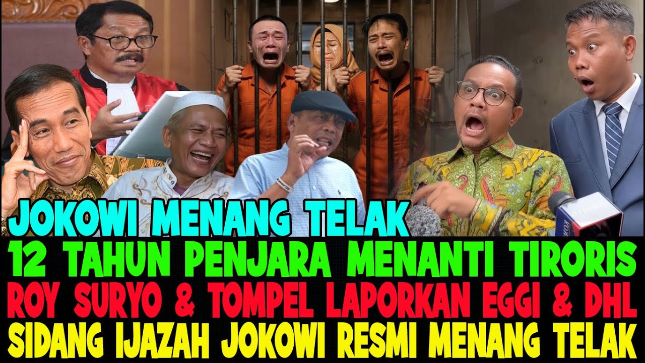TOK 🔨 JOKOWI MENANG TELAK 😂 ROY SURYO & UDIN LAPORKAN BALIK EGGI & DHL 😂 AKHIRNYA SALING LAPOR 😂
