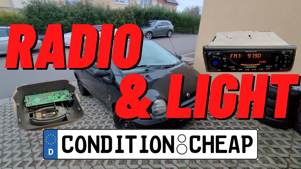 Twingo Radio + Wiring + Light - 1999 Renault Twingo Update 7 - Condition: Help