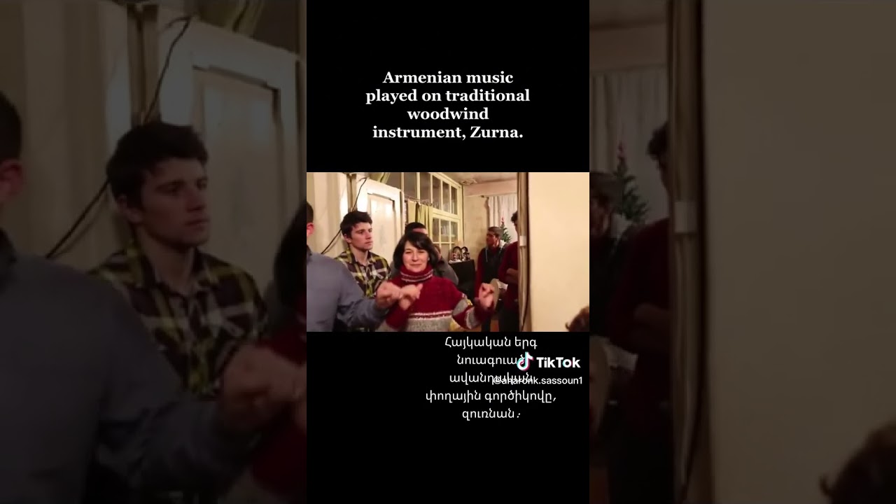 Armenian music played on traditional woodwind instrument, Zurna