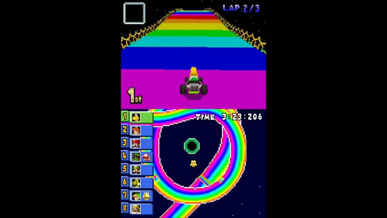 Mario Kart DS N64 Circuit N64 Rainbow Road Revisit