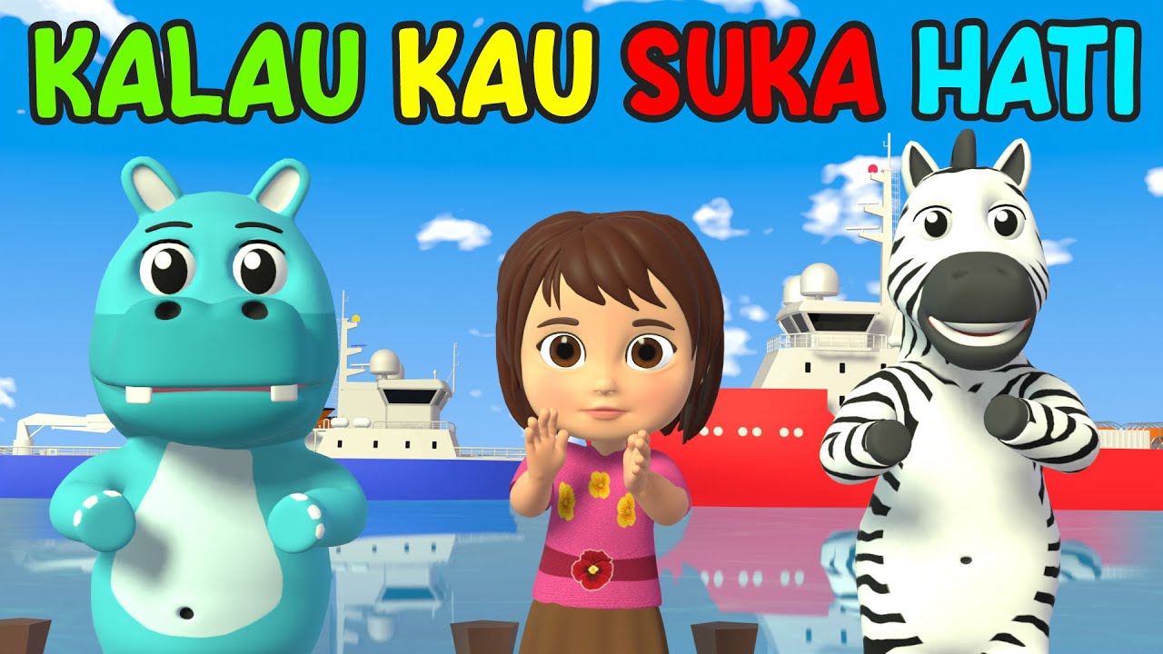Kalau Kau suka hati tepuk tangan ❤️👋❤️ Lagu Anak Anak Indonesia Viral