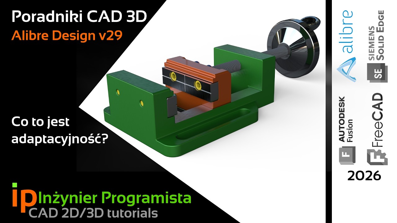 [530] What is adaptability? Machine vise in Alibre Design | CAD 2D / 3D tutorials