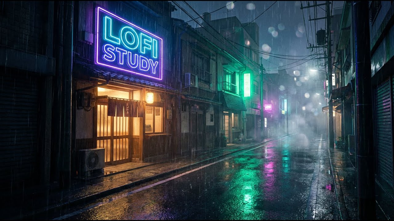 Rain Outside, Focus Inside 🌧️ Night Lofi Chillhop Beats
