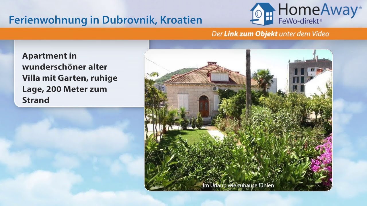 Dalmatien: Apartment in wundersch&ouml;ner alter Villa mit Garten, ruhige Lage - FeWo-direkt.de Video