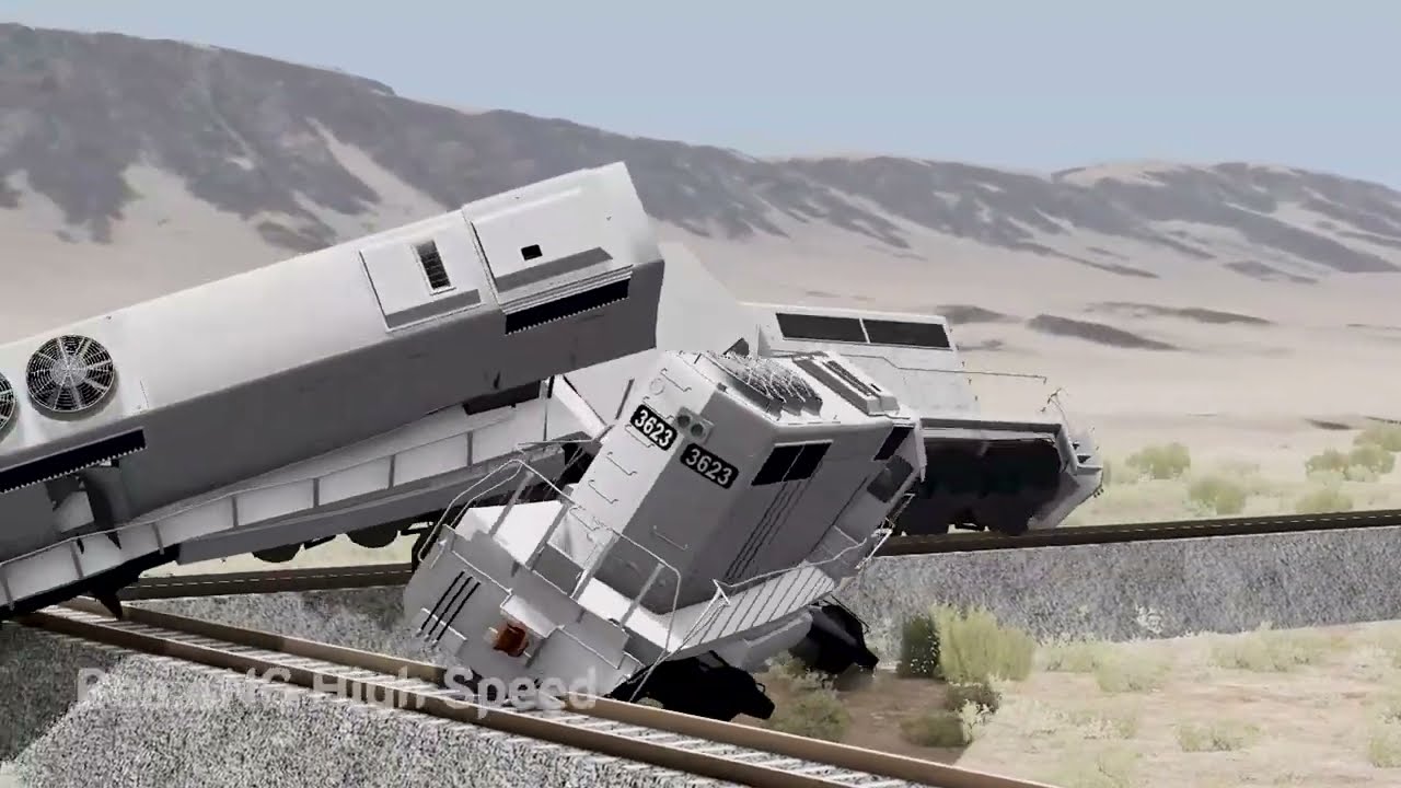 Epic Trains vs Trains Crashes #14 &ndash; BeamNG.drive | BeamNG High Speed