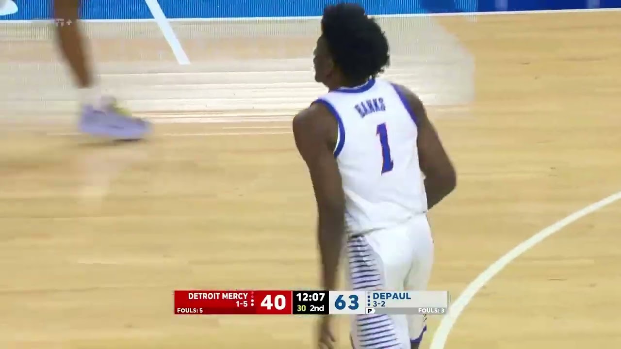 DePaul Men's Basketball vs. Detroit Mercy Highlights