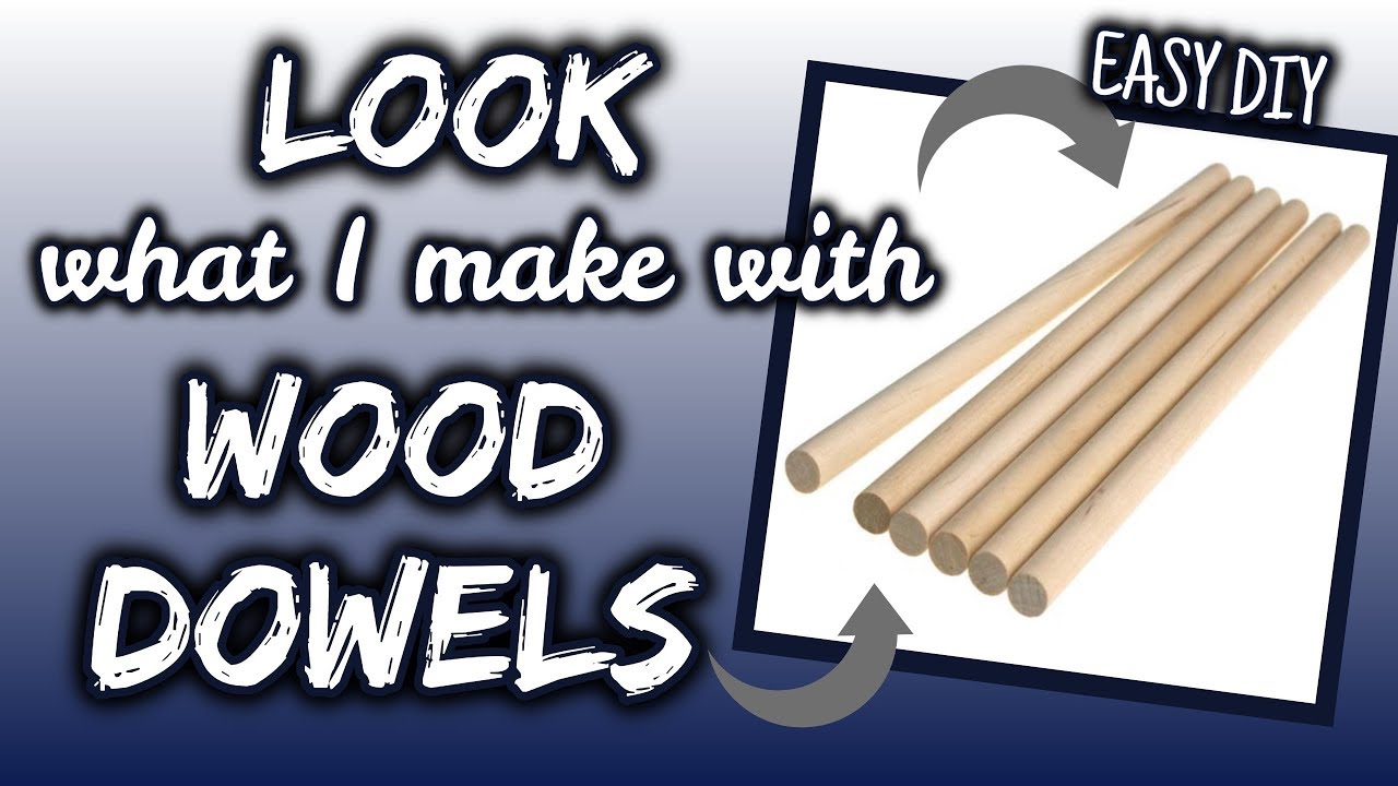 LOOK what I make with WOOD DOWELS | QUICK & EASY DIY