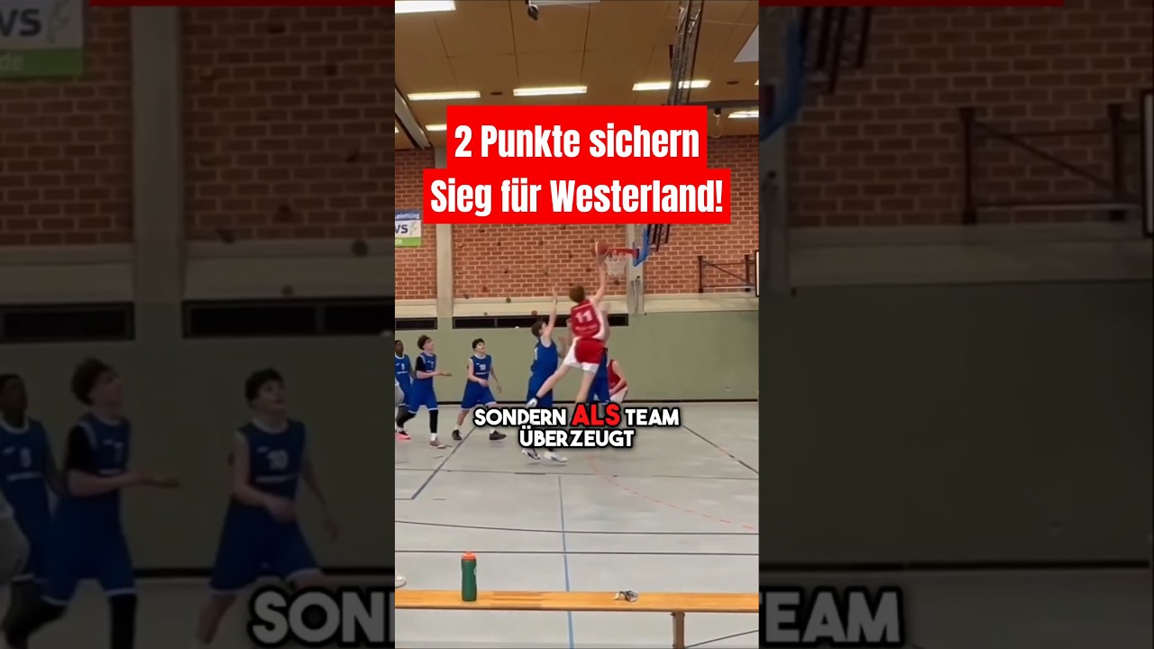 Westerland gewinnt! 🏀 2 Punkte sichern Sieg! 