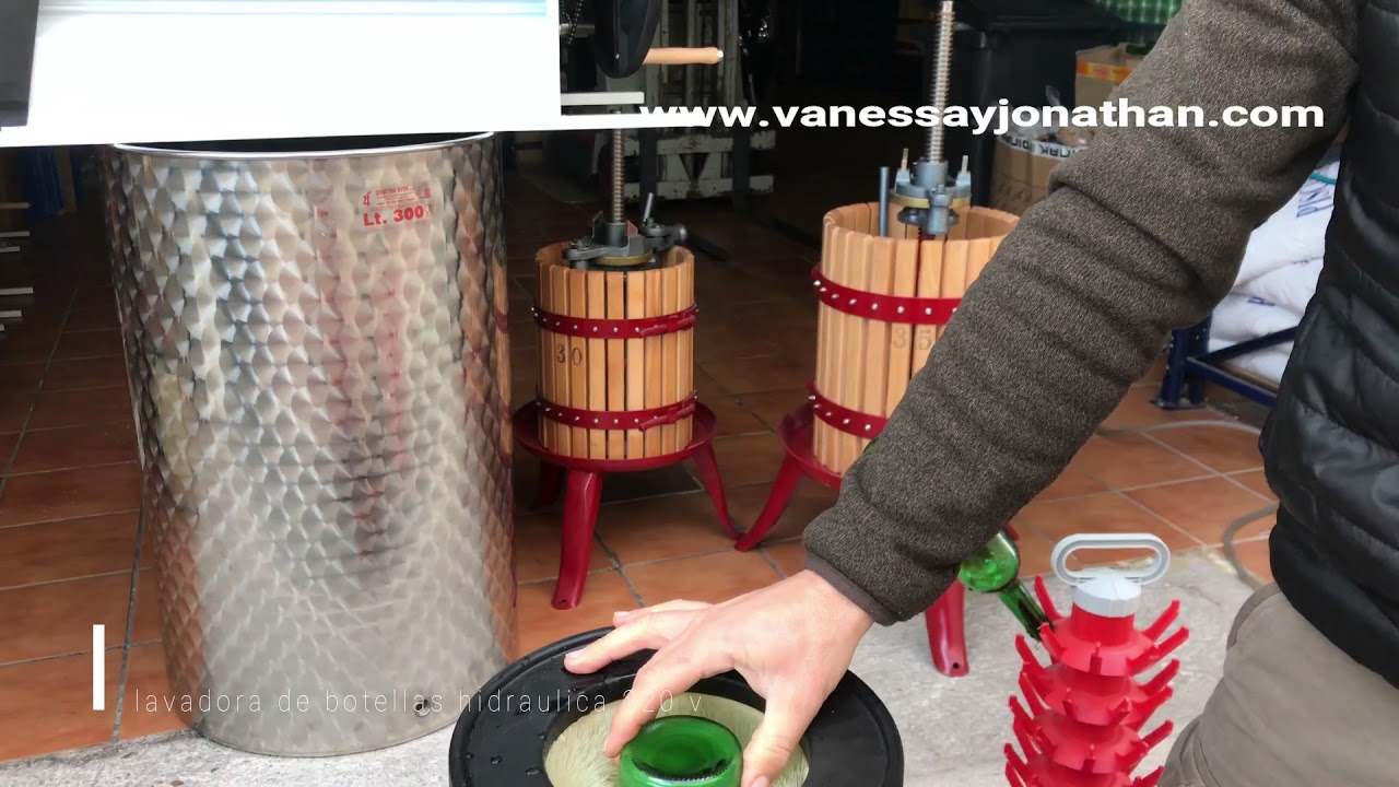 LAVADORA DE BOTELLAS HIDRAULICA