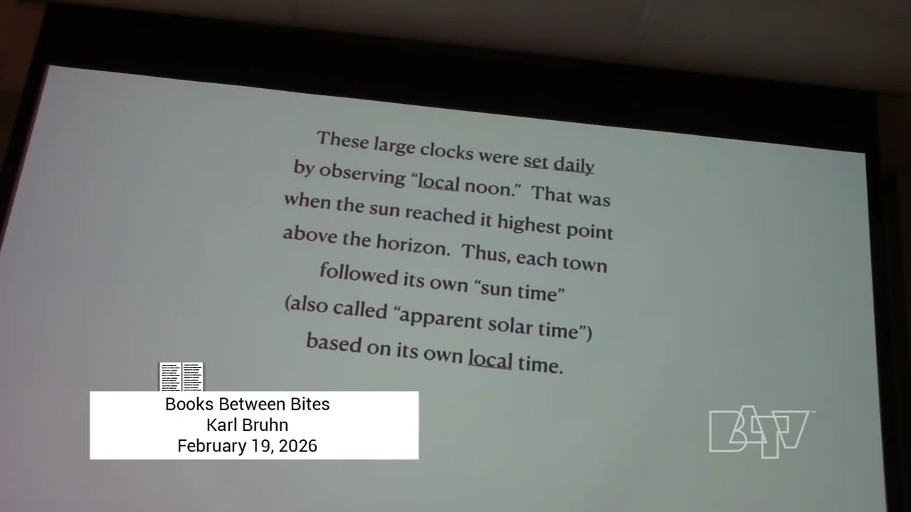 Books Between Bites: Karl Bruhn, February 19, 2026