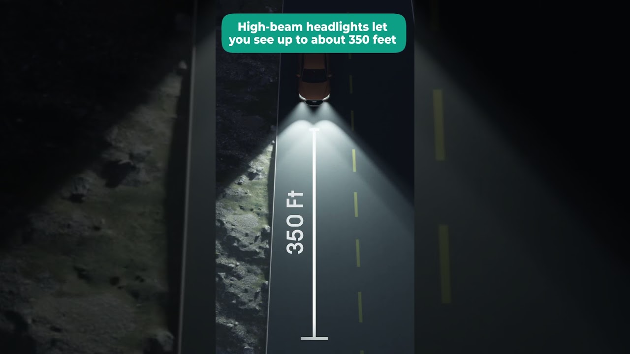 High beams VS low beams😎 #us #lowbeam #highbeam #highbeams #driving #drivinglesson #fyp #drivingtips