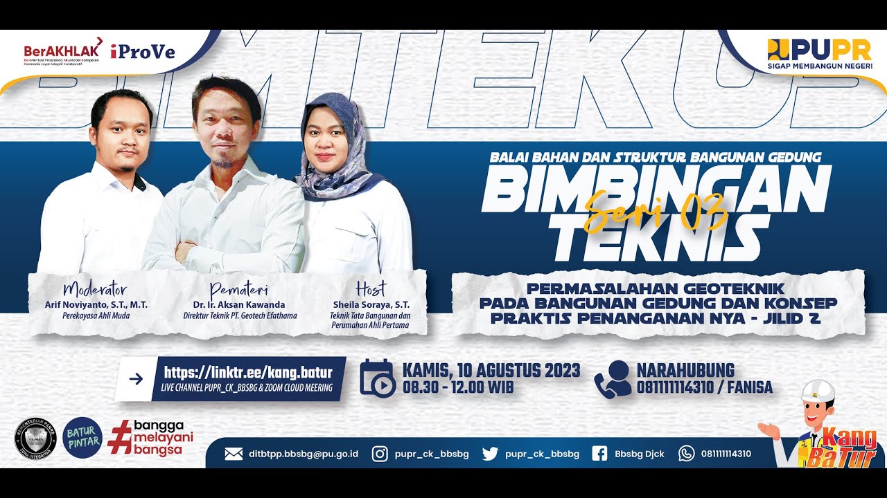 BimtekSeri 03: Permasalahan Geoteknik  Pada Bangunan Gedung dan Konsep Praktis Penanganannya-Jilid 2