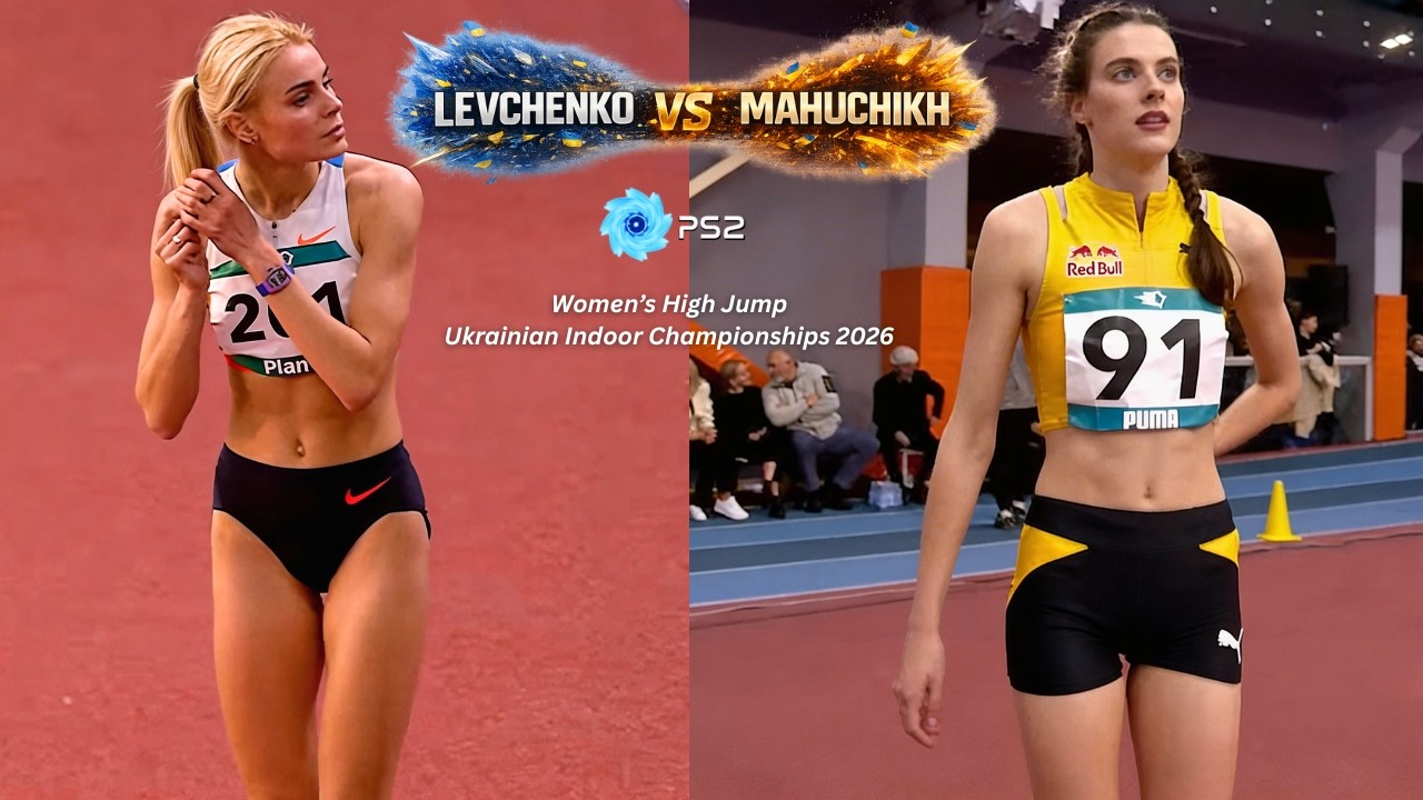 Levchenko vs Mahuchikh, Ukrainian Indoor Championships 2026 #femaleathletes #womenshighjump