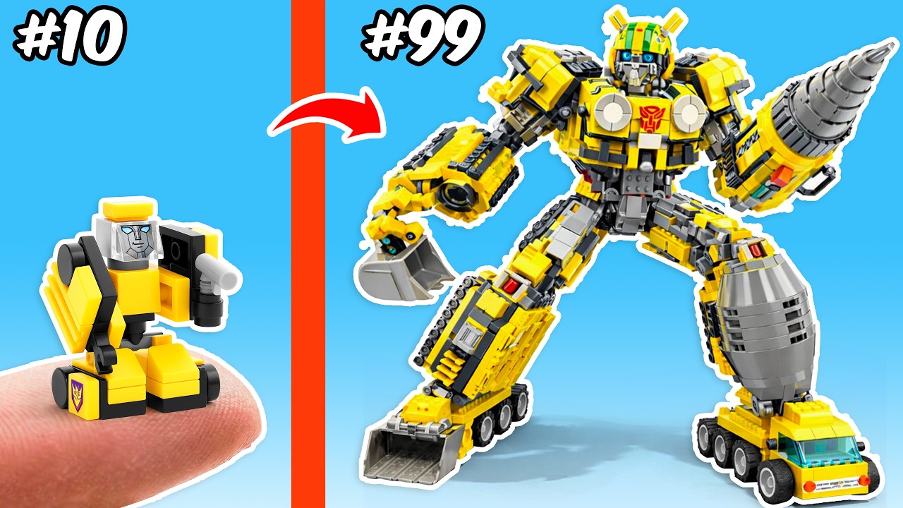 LEGO Bumblebee from Tiny to Giant | FUNZ Bricks