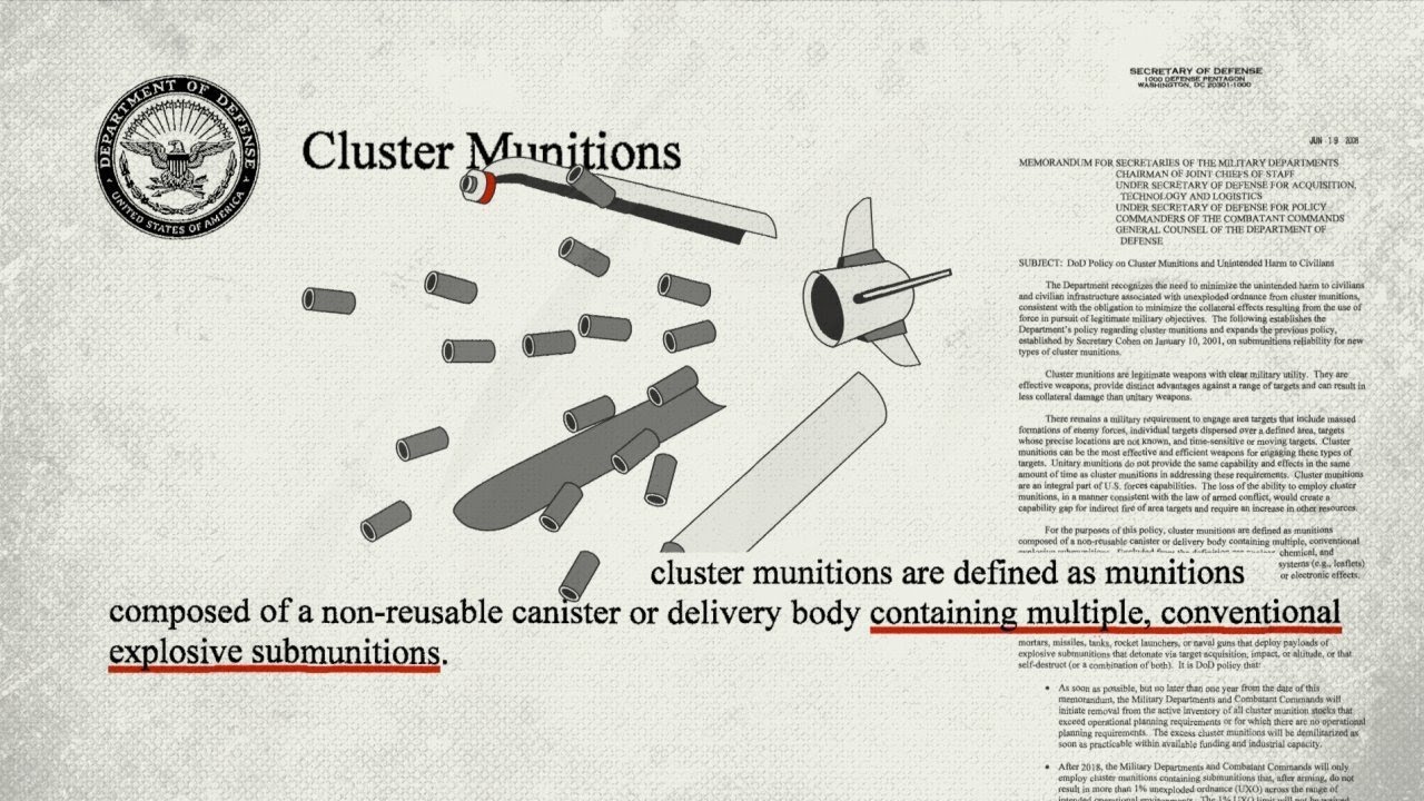 100 nations banned cluster bombs; why won't US?