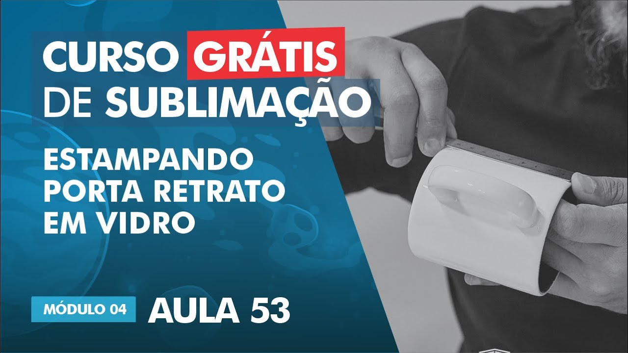 Sublimação em porta retrato de vidro / AULA 53