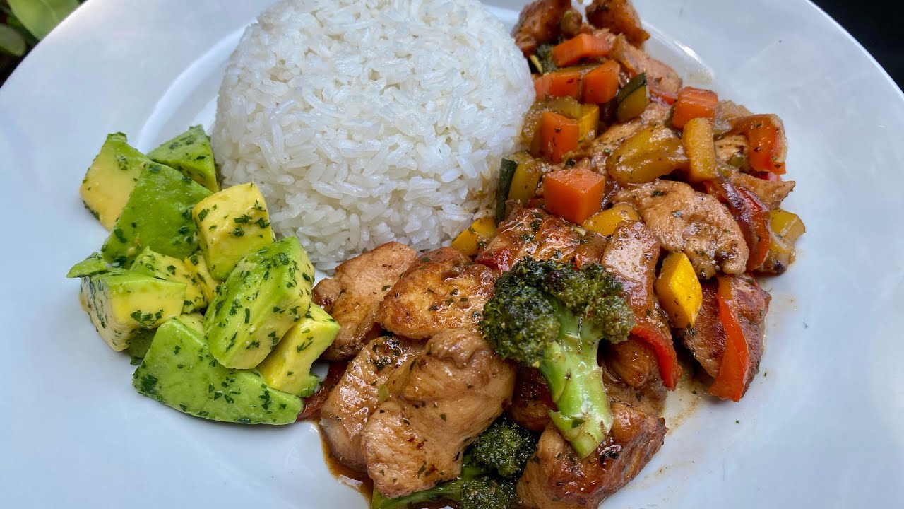 POLLO TERIYAKY con VEGETALES