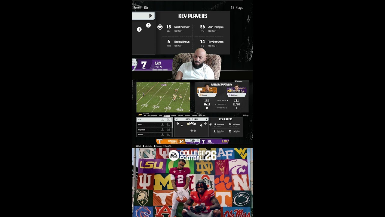 Playing College Football 26 LIVE