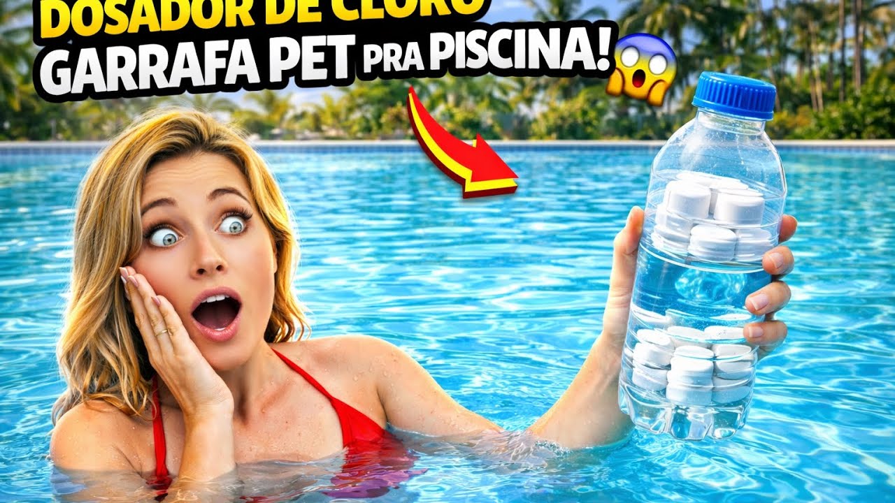 flutuador para piscina de garrafa pet ! pet bottle swimming pool float@Alex tutoriais YT
