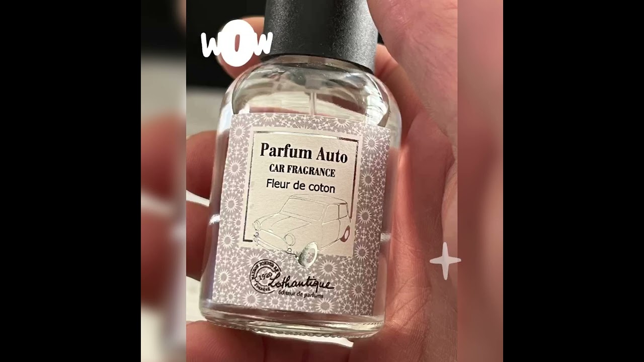 Parfums auto &agrave; d&eacute;couvrir . Fleur de coton, menthe citron, c&egrave;dre,  f du Japon, f de tiare, ambre.