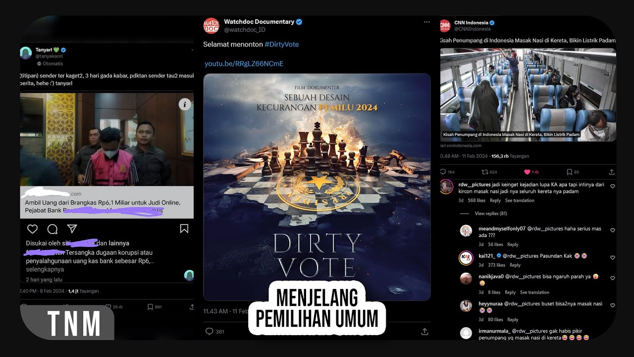 Ramenya Dirty Vote & Masak Nasi di Kereta