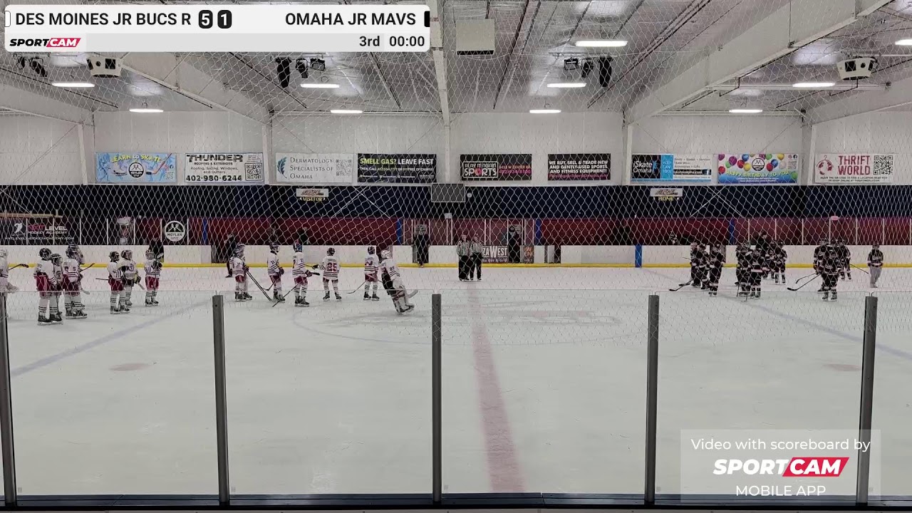 Des Moines Jr Bucs Red vs Omaha Jr Mavs - 01/03/2026