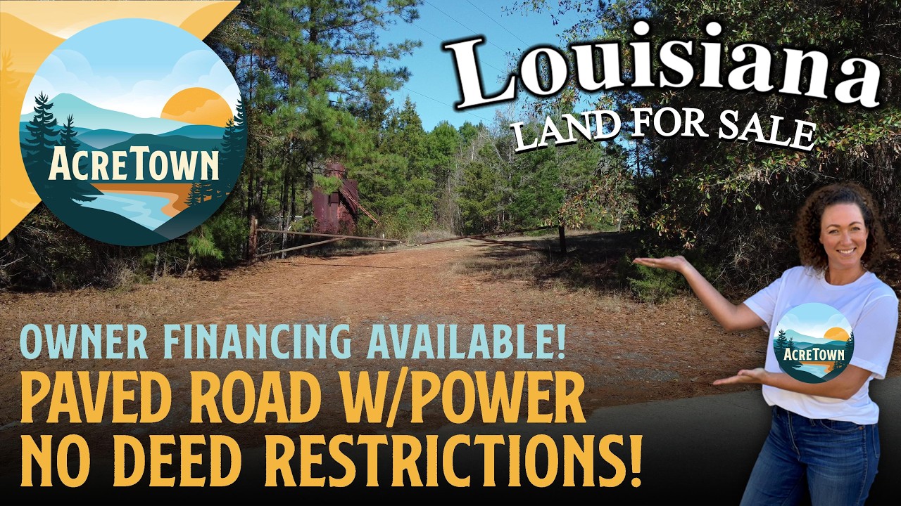 Louisiana Land for Sale near Vivian | Paved Road w/Power | No Deed Restrictions | No Floodplain